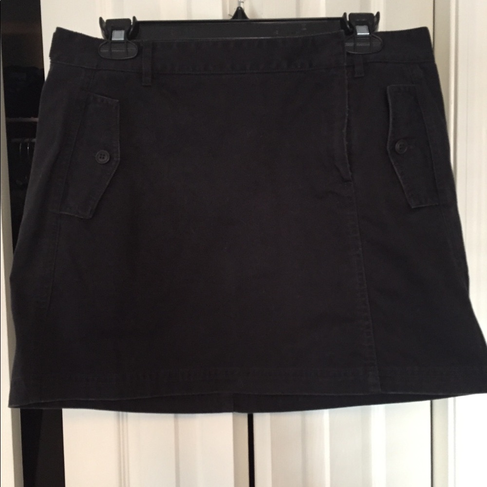J. Crew chino black minis skirt- size 10
